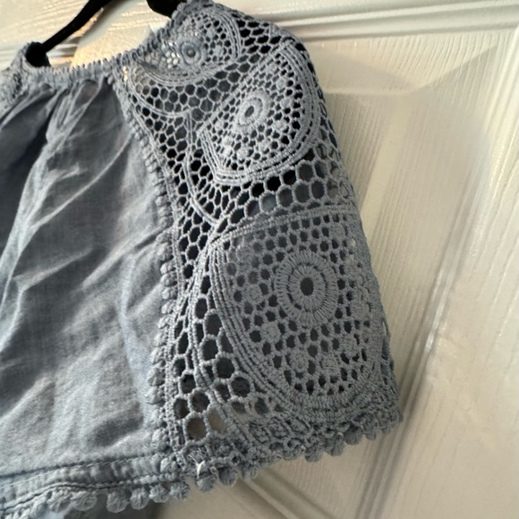 Blouse - cotton, blueish gray, GAP - Picture 6 of 6